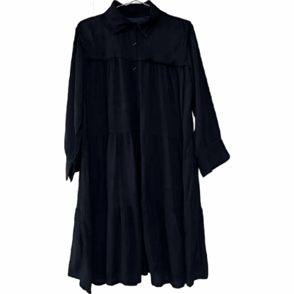 Cotton Black Long Sleeves Top