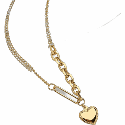 Heart Design Gold Necklace