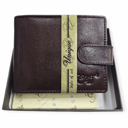 Gents Wallet With Button Comes with box