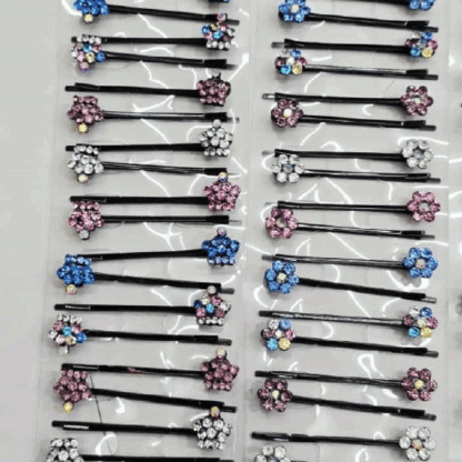 Fancy Diamond Bobby Pins (Multicolor) - Image 2