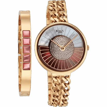 Titan Raga Glimmers Quartz Analog Watch 95342WM01F - Image 3